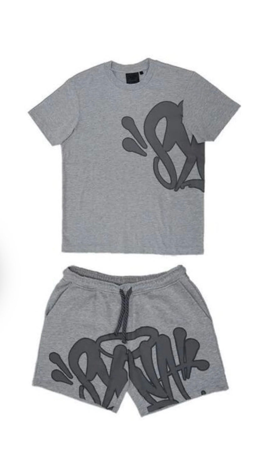 SYNA World, T-Shirt and Shorts Set in Grey